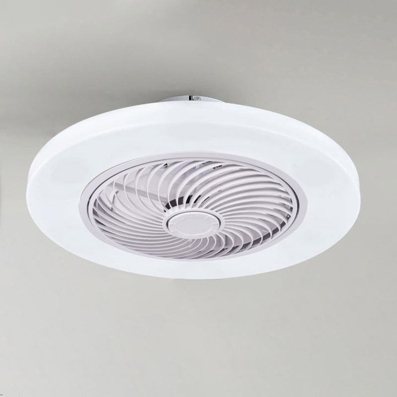 Gerade geschnittene runde Lüfterlampe Einfachheit Acryl-Esszimmer LED Semi Flush Light