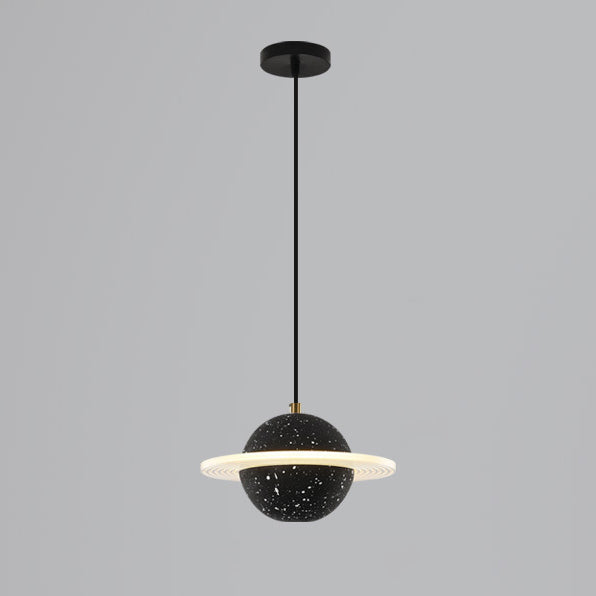 Éclairage à boule de ciment moderne Light Light 8W LED LED Single Head Drop Light pour la chambre