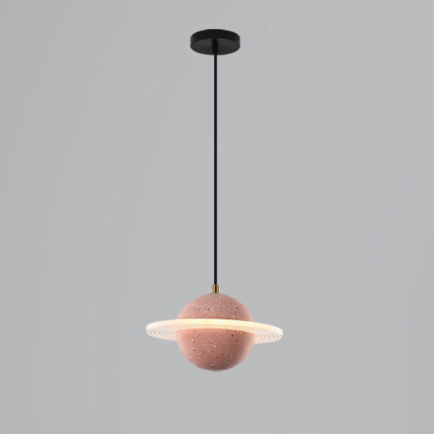 Éclairage à boule de ciment moderne Light Light 8W LED LED Single Head Drop Light pour la chambre