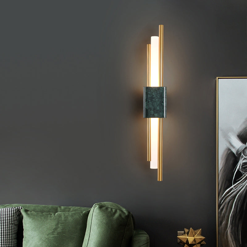 Lampada a parete a 1 luci lampada moderna a parete a parete con tonalità acrilica bianca