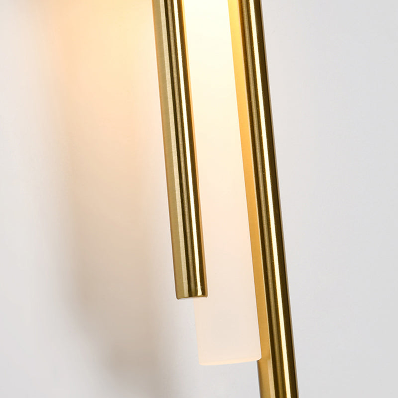 Lampada a parete a 1 luci lampada moderna a parete a parete con tonalità acrilica bianca