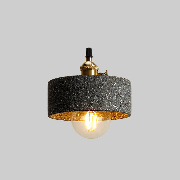 Contemporary Cement Pendant Lighting One Head Pendant Lamp for Bar Study Room