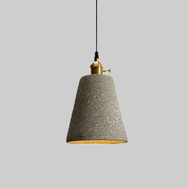Contemporary Cement Pendant Lighting One Head Pendant Lamp for Bar Study Room
