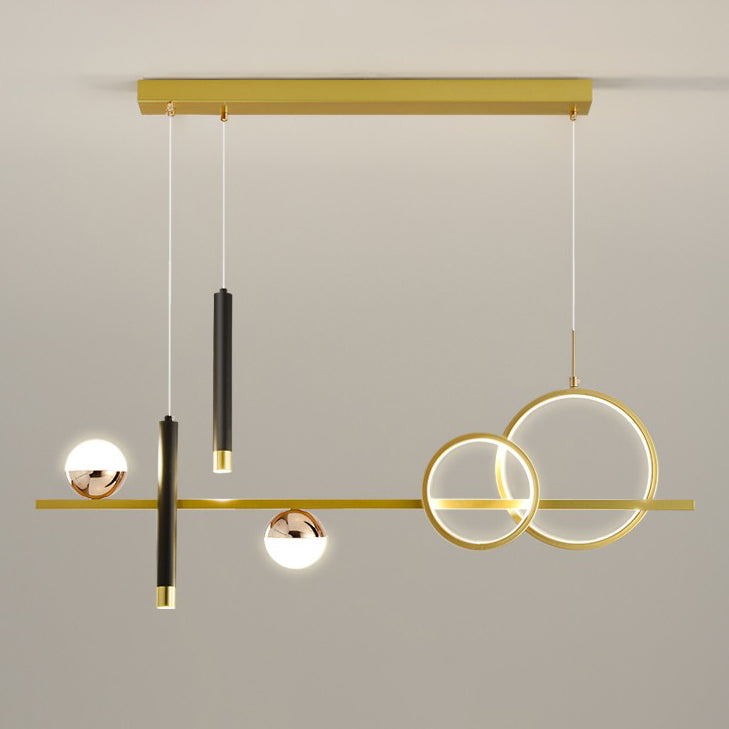 Aluminum LED Island Lighting Contemporary Ceiling Pendant Light for Dining Room