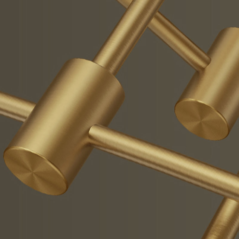 Postmoderne 3 -Tier -Kronleuchter -Leuchten Metall- und Glashängekronleuchter für Cafe