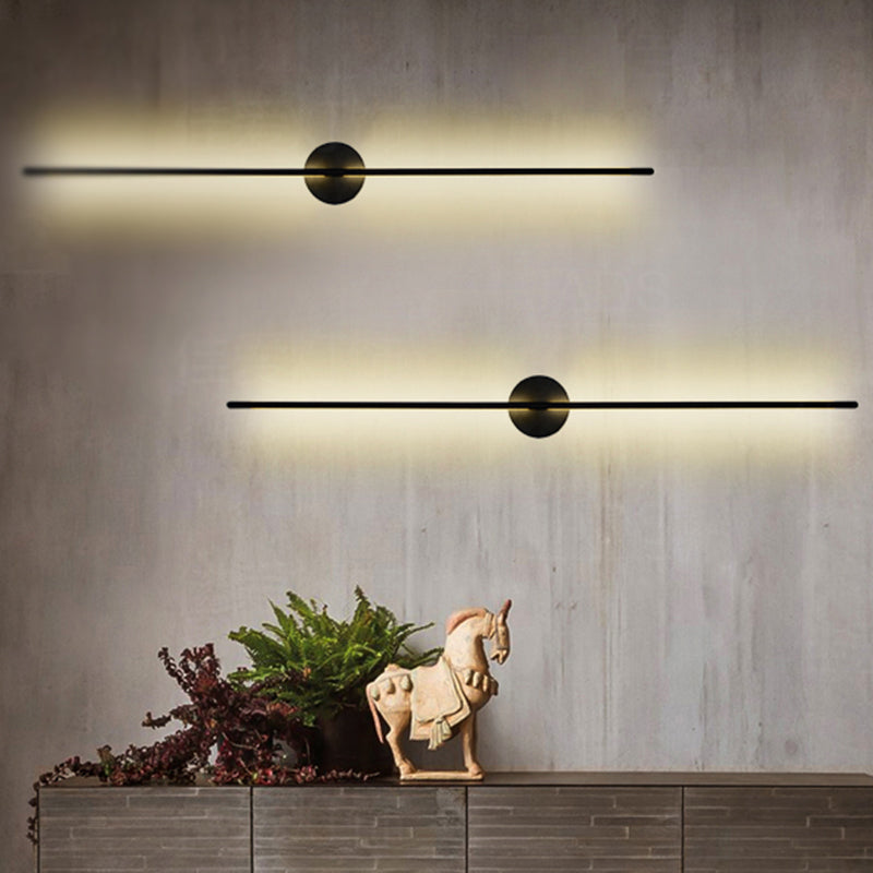 Metalen wandlicht SCONCES LED HEDENDAAGE WANDELEMENTEN LICHTBEWIKT IN ZWART/GOUD