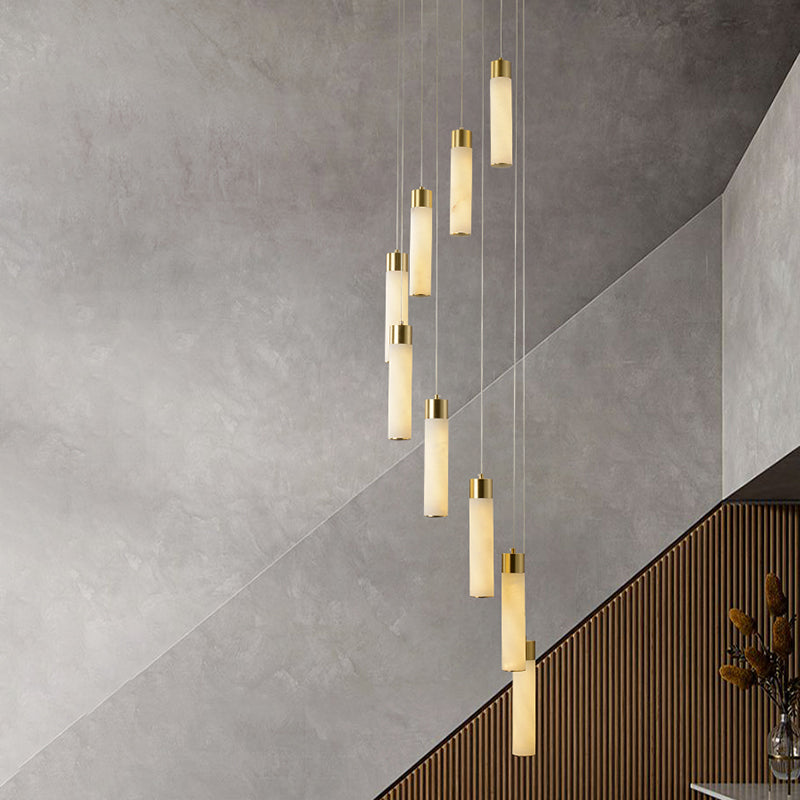 Techo de lámpara LED de mármol contemporánea para el salón de la sala de estar