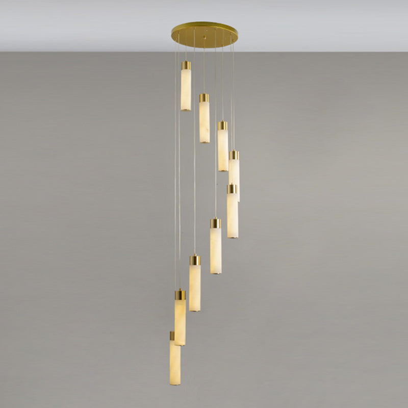 Techo de lámpara LED de mármol contemporánea para el salón de la sala de estar