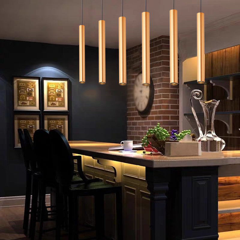 Lumière suspendue en métal avec un éclairage de pendentif de simplicité en acrylique pour la chambre