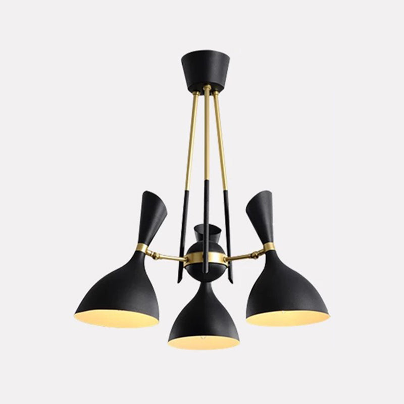 Lustres de lustre multi-tête postmoderne lustre en métal.