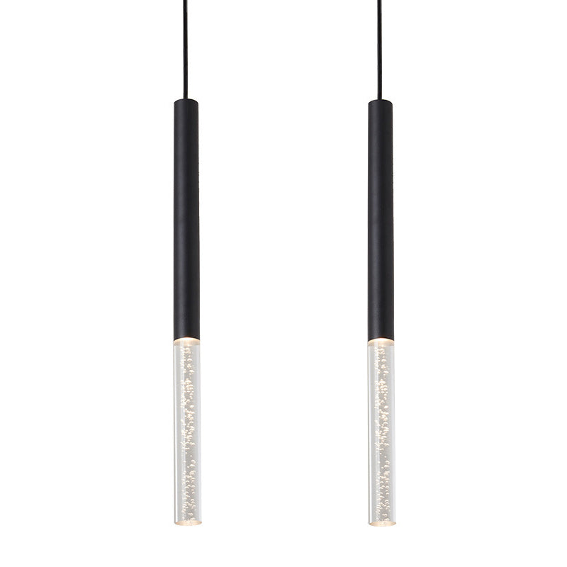 LED HORTING LIGHT avec un éclairage pendentif contemporain noir en acrylique