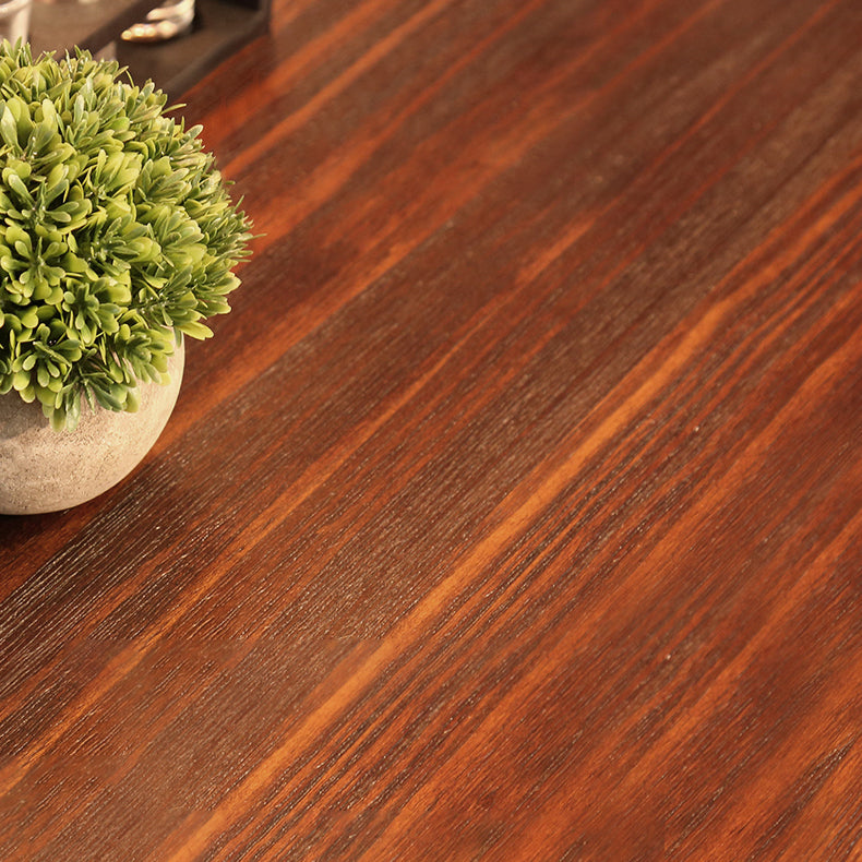 Einfacher Stil Home Wood Esstisch Rundform Tisch mit einer einzelnen Sockelbasis
