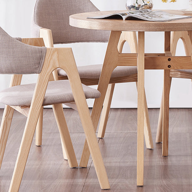 Solid Wood Dining Table Contemporary Style Dining Site Table with 4 Legs