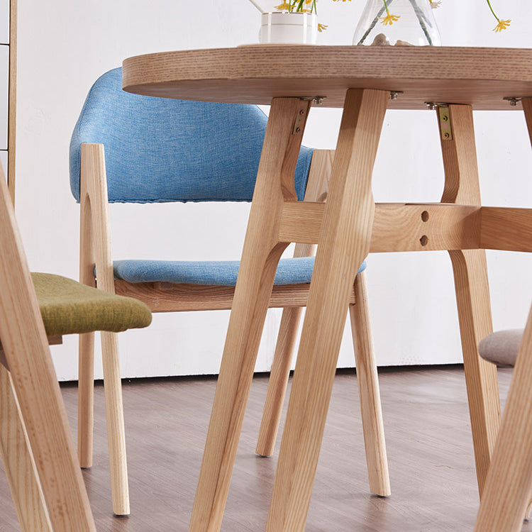 Solid Wood Dining Table Contemporary Style Dining Site Table with 4 Legs