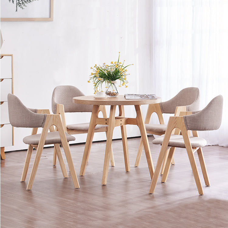 Solid Wood Dining Table Contemporary Style Dining Site Table with 4 Legs