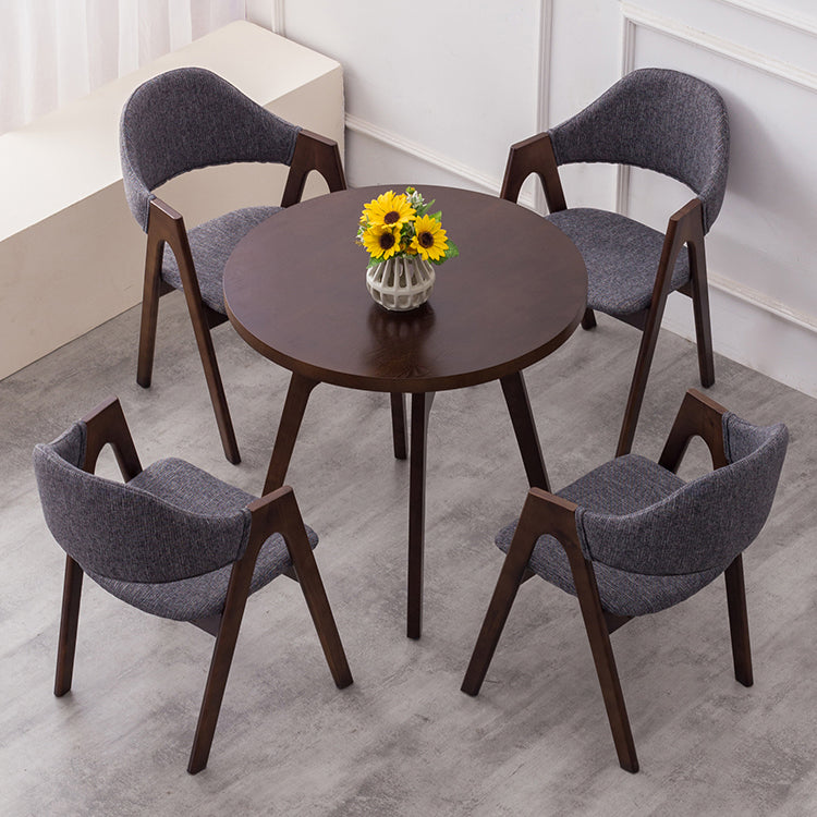 Solid Wood Dining Table Contemporary Style Dining Site Table with 4 Legs