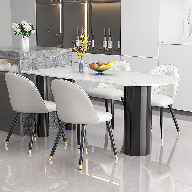 Metall moderne freie Form Esstisch Sintered Steintisch für Esszimmer und Küche