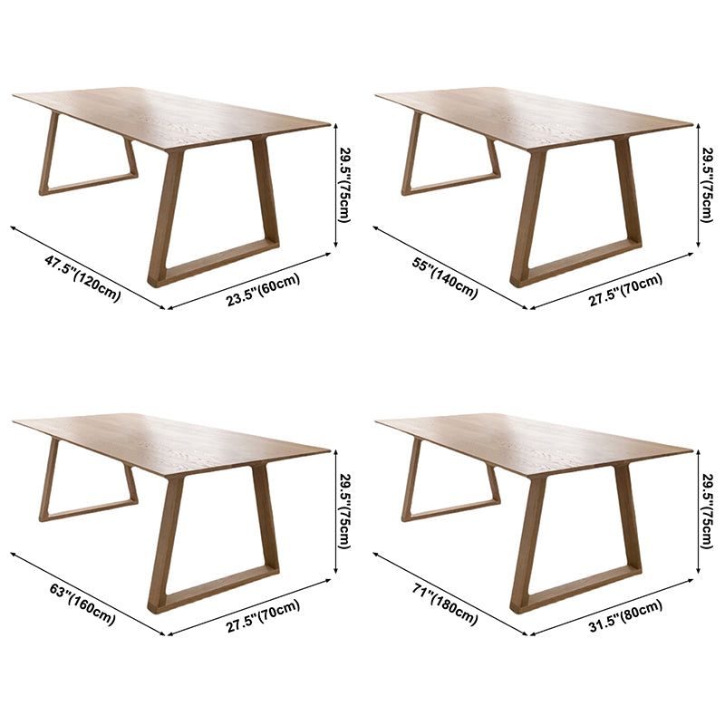 SLED BASE DININGplaats tafel dennen vaste houten eettafel rechthoek voor huis