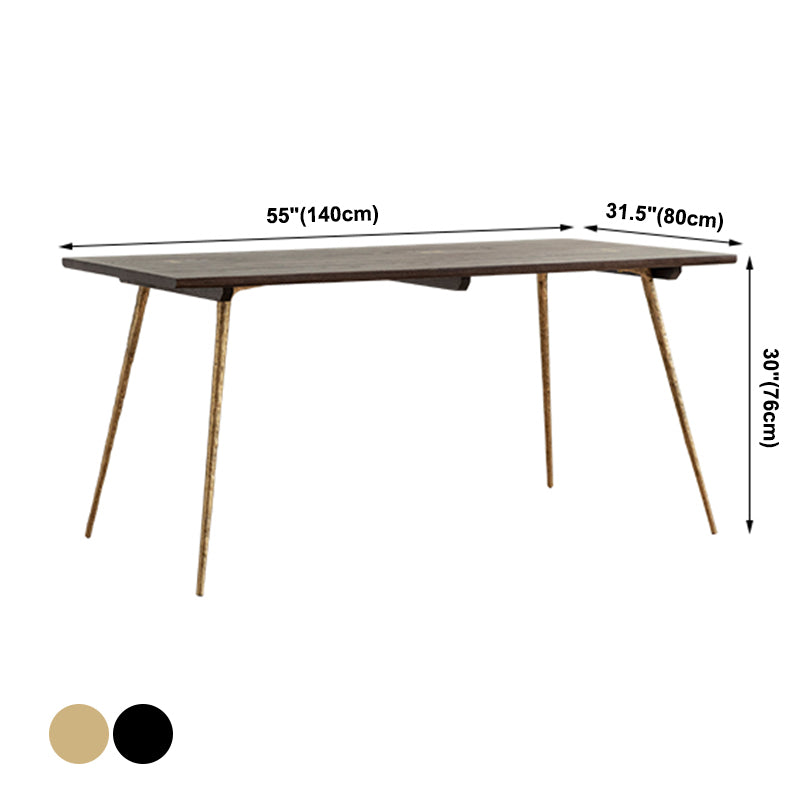 Rectangle Table Dinette Table Industrial Dinner Room Kitchen Table for Indoor