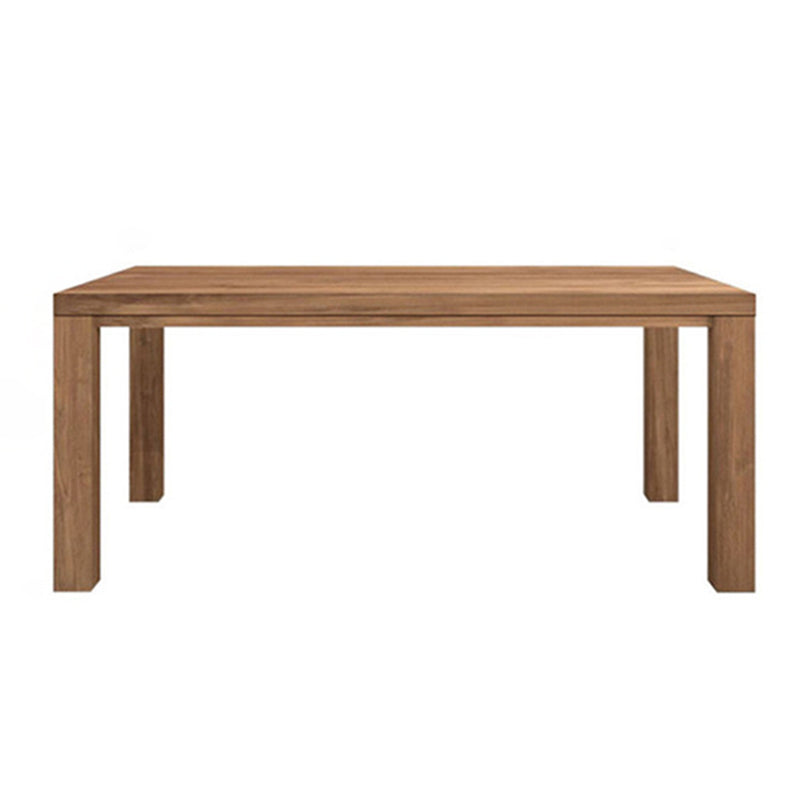 Mesa de rectángulo de madera de pino mesa de comedor moderna con 4 patas para restaurante