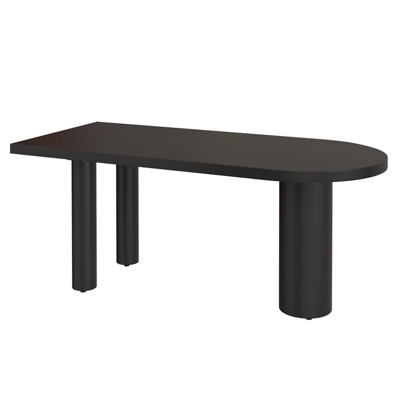 Table à forme libre contemporaine en bois massif table en bois massif pour salle à manger