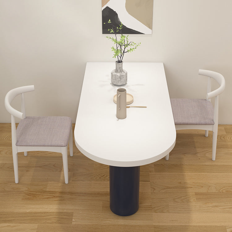 Table à forme libre contemporaine en bois massif table en bois massif pour salle à manger