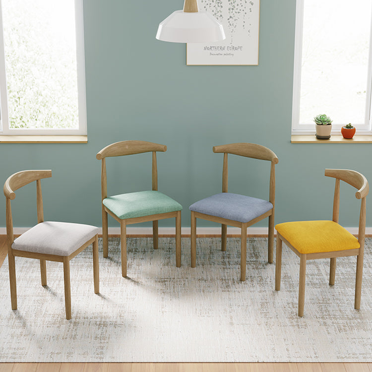 Ensemble de chaises de salle à manger de cuisine de côté arrière ouvert de chaise en métal de style moderne