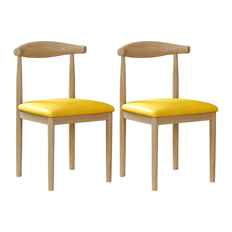 Ensemble de chaises de salle à manger de cuisine de côté arrière ouvert de chaise en métal de style moderne
