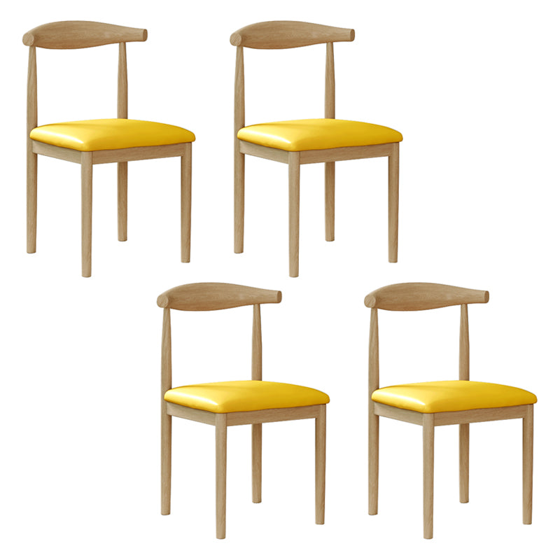 Ensemble de chaises de salle à manger de cuisine de côté arrière ouvert de chaise en métal de style moderne