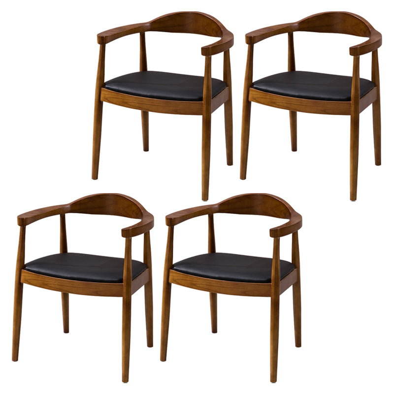 Traditional Style Solid Wood Chairs Kitchen Dining Open Back Side Chair