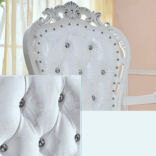 Victorian Style Solid Wood Dining Room Armchair King Louis Back Side Chair for Home Use
