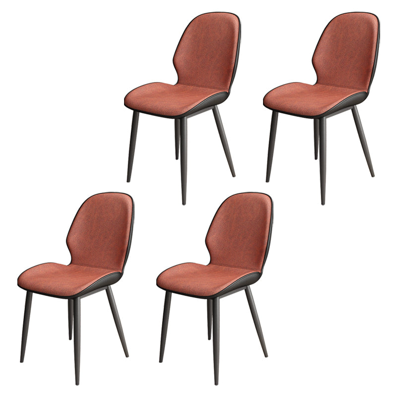 Upholstered Contemporary Restaurant Side Chair Parsons Matte Finish Dining Chair