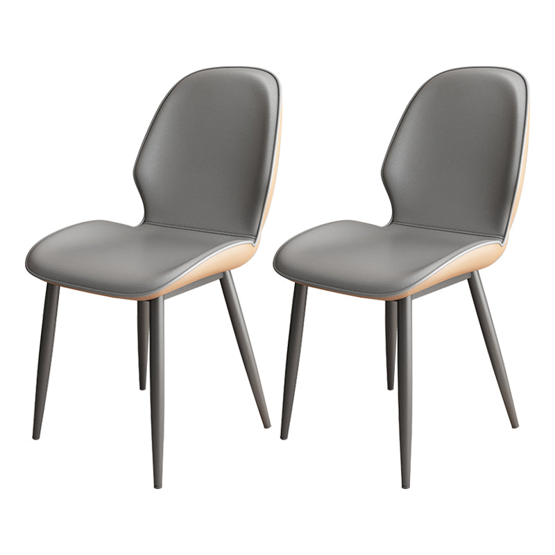 Upholstered Contemporary Restaurant Side Chair Parsons Matte Finish Dining Chair