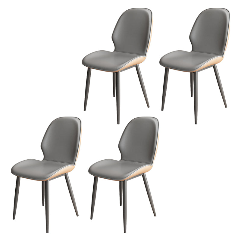 Upholstered Contemporary Restaurant Side Chair Parsons Matte Finish Dining Chair