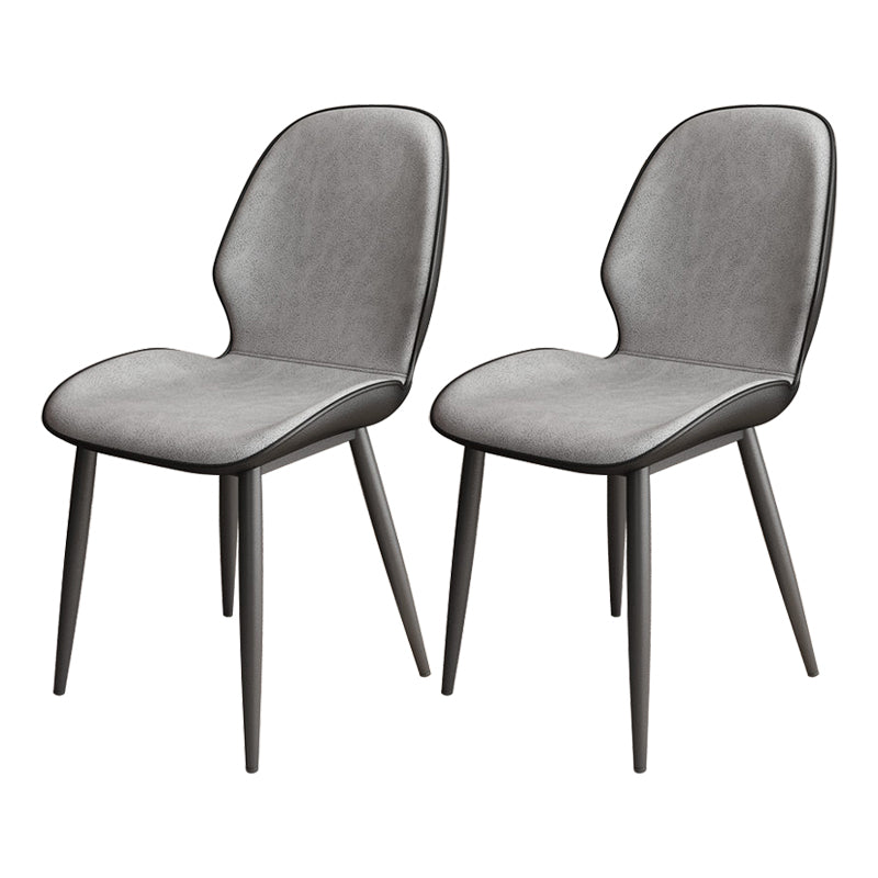 Upholstered Contemporary Restaurant Side Chair Parsons Matte Finish Dining Chair