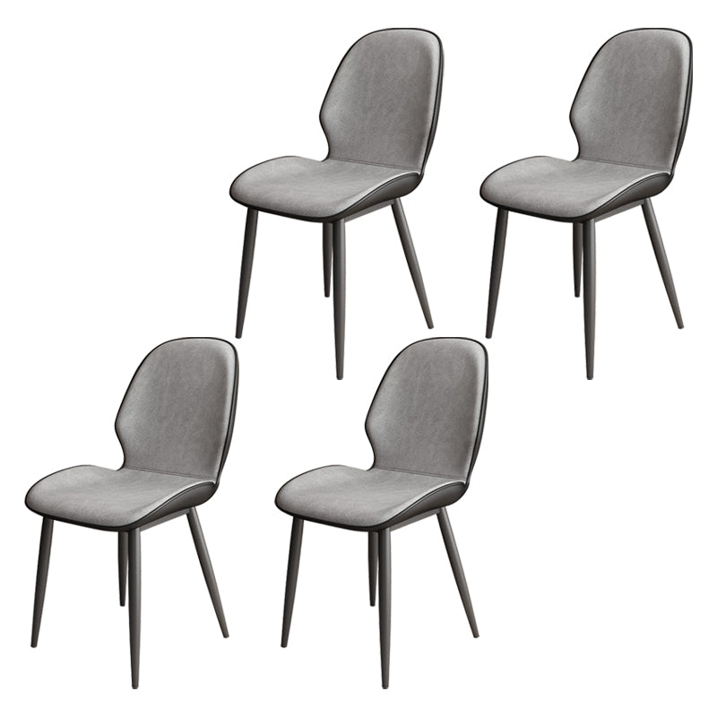 Upholstered Contemporary Restaurant Side Chair Parsons Matte Finish Dining Chair