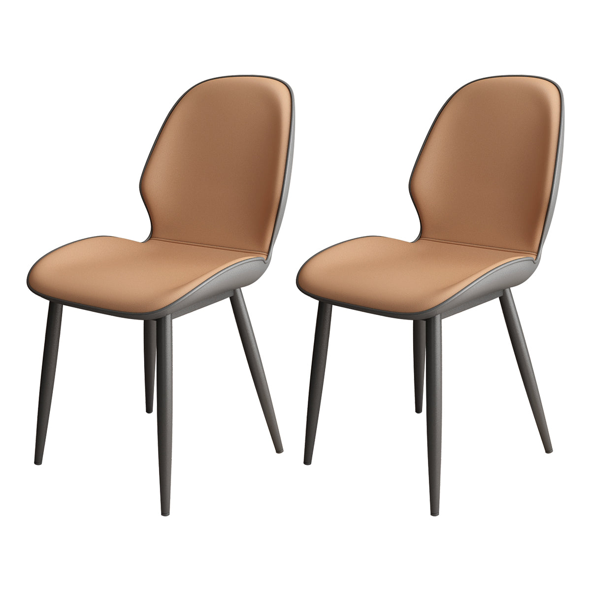 Upholstered Contemporary Restaurant Side Chair Parsons Matte Finish Dining Chair