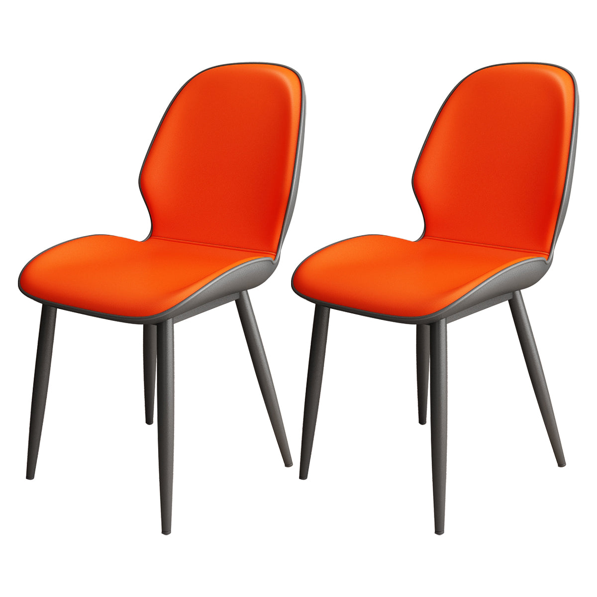 Upholstered Contemporary Restaurant Side Chair Parsons Matte Finish Dining Chair