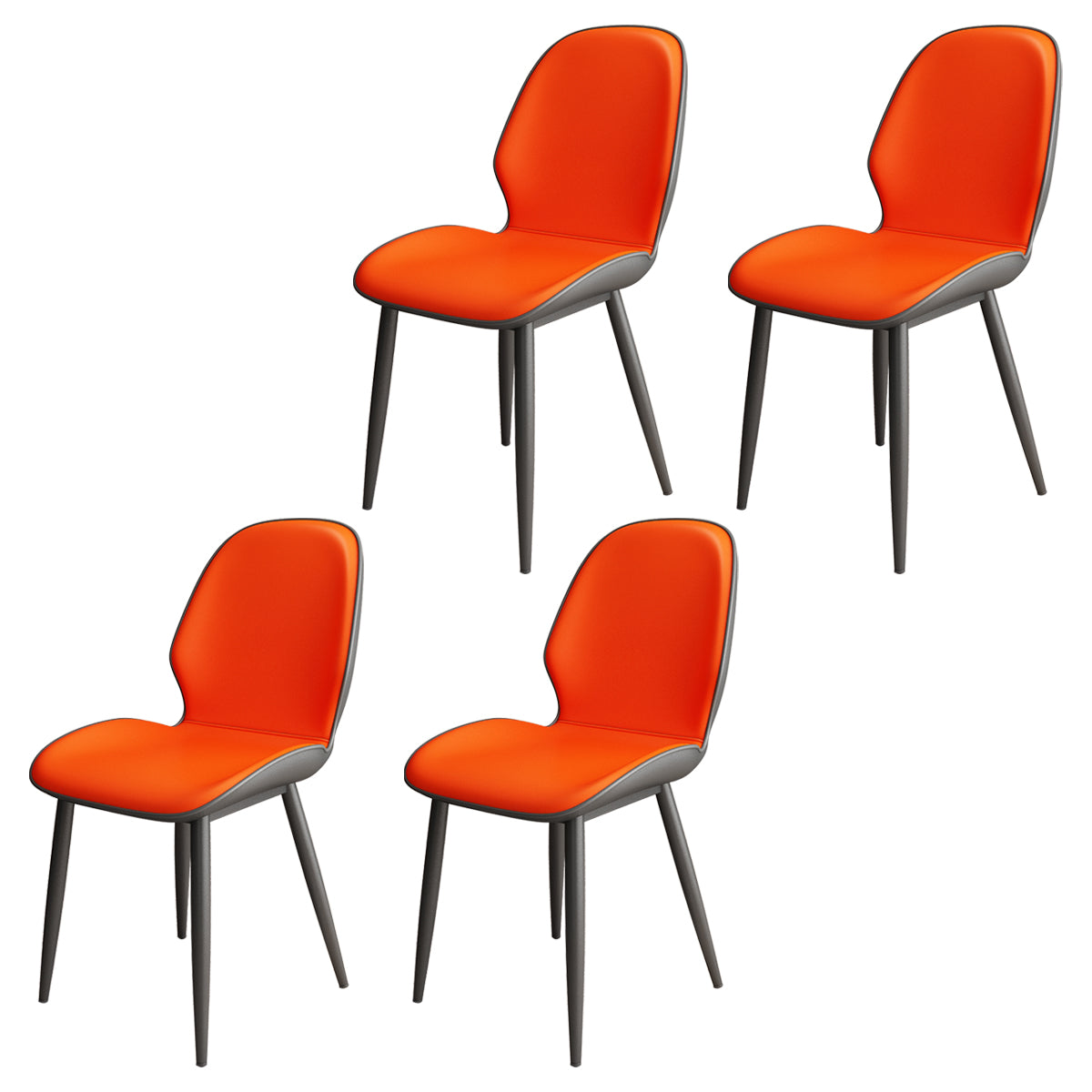 Upholstered Contemporary Restaurant Side Chair Parsons Matte Finish Dining Chair