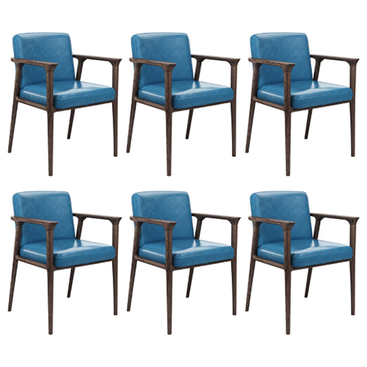 Le bois de frêne de style traditionnel préside des chaises de salle à manger de cuisine à bras arrière solide