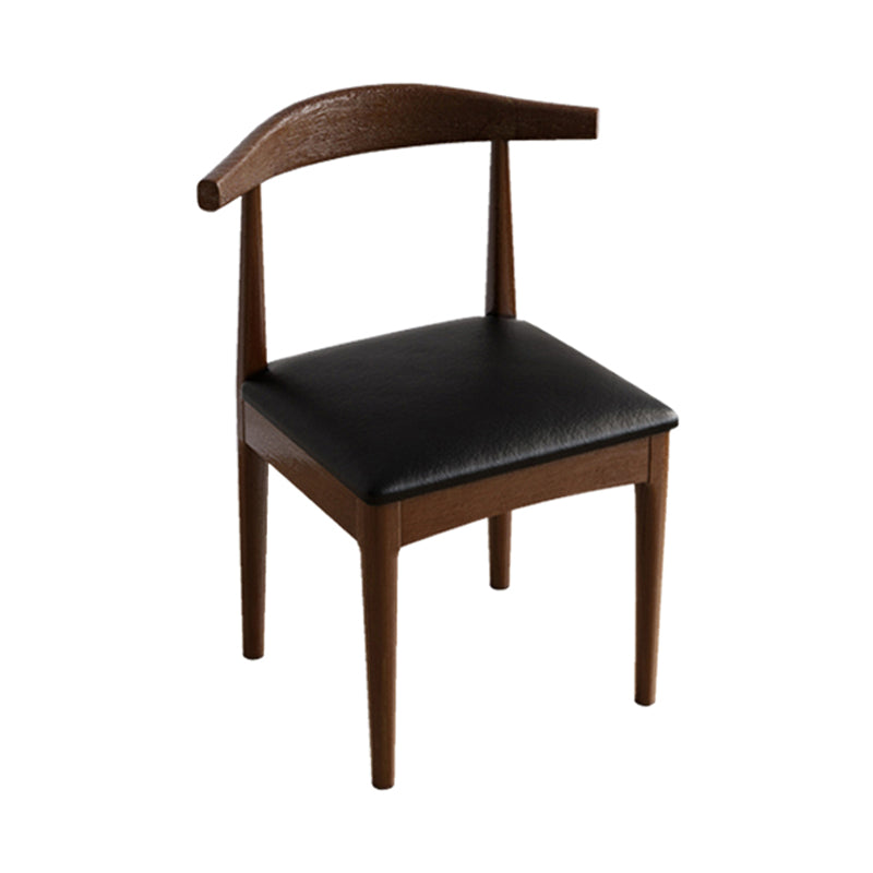 Scandinavian Style Wood Dining Chairs Dining Room Open Back Dining Side Armless Chair
