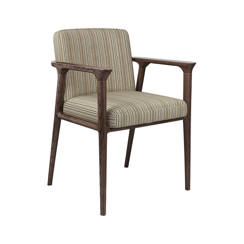 Le bois de frêne de style traditionnel préside la chaise arrière solide de salles à manger de Kichen de bras