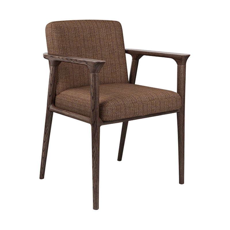 Le bois de frêne de style traditionnel préside la chaise arrière solide de salles à manger de Kichen de bras