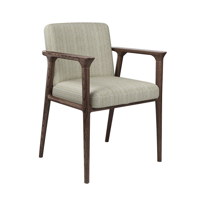 Le bois de frêne de style traditionnel préside la chaise arrière solide de salles à manger de Kichen de bras