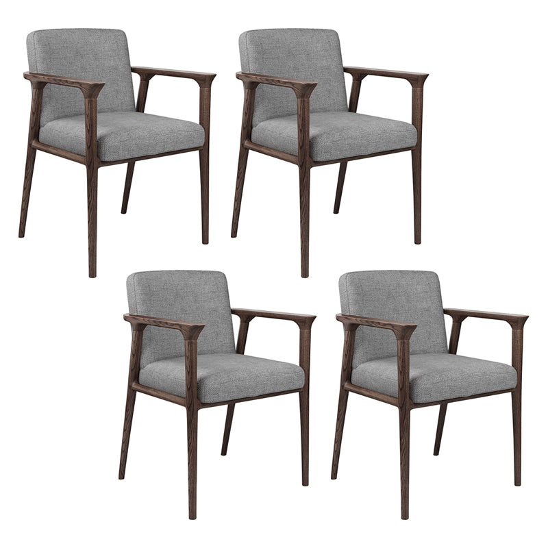 Le bois de frêne de style traditionnel préside la chaise arrière solide de salles à manger de Kichen de bras