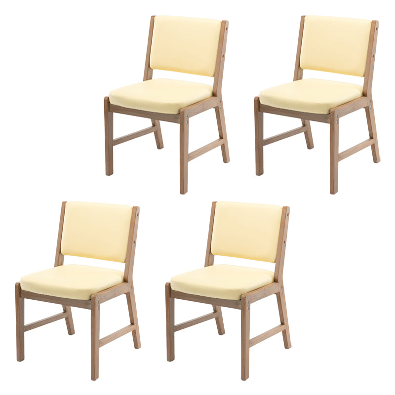 Nordic Style Upholstered Side Chairs Open Back Dining Side Chairs for Kitchen