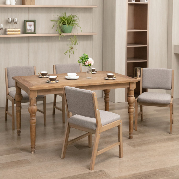 Nordic Style Upholstered Side Chairs Open Back Dining Side Chairs for Kitchen