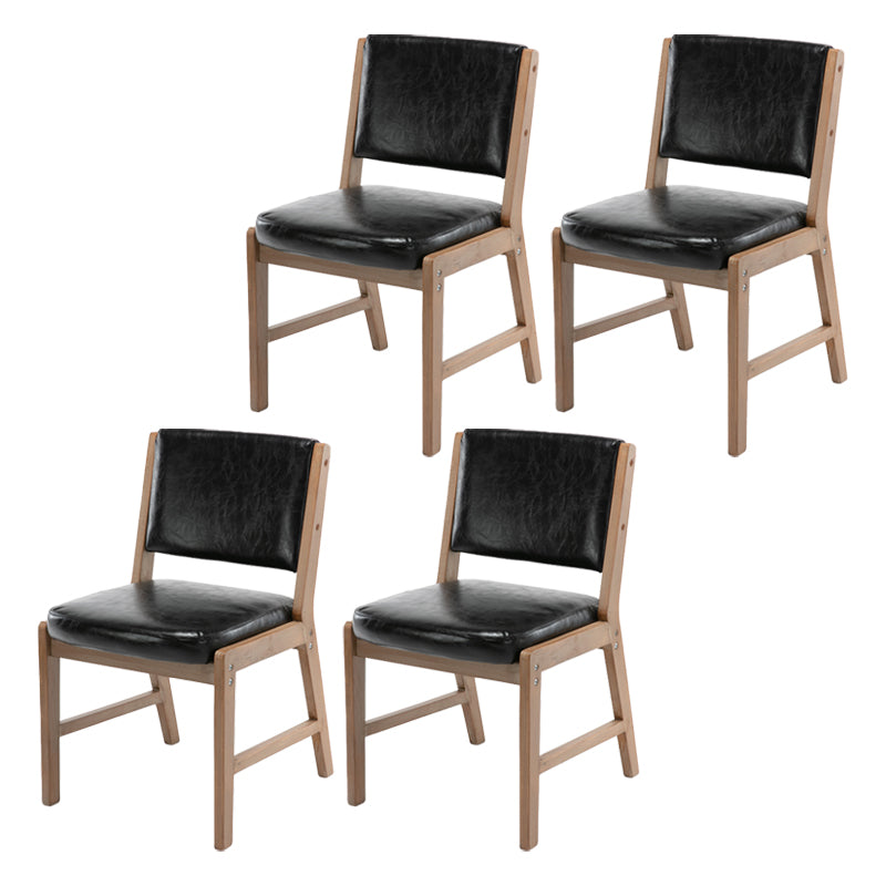 Nordic Style Upholstered Side Chairs Open Back Dining Side Chairs for Kitchen