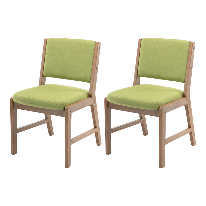 Nordic Style Upholstered Side Chairs Open Back Dining Side Chairs for Kitchen