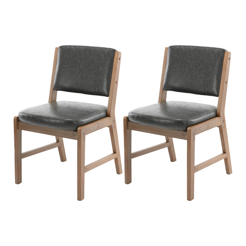 Nordic Style Upholstered Side Chairs Open Back Dining Side Chairs for Kitchen